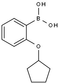 2-(Cyclopentyloxy)phenylboronic acid Structure