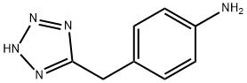 4-(1H-테트라졸-5-일메틸)아닐린 구조식 이미지