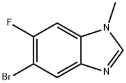 5-브로모-6-플루오로-1-메틸-1H-벤조[d]이미다졸 구조식 이미지