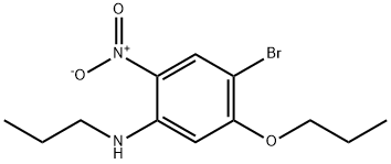 4-브로모-2-니트로-5-프로폭시-N-프로필아닐린 구조식 이미지