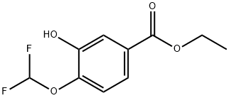 에틸4-(디플루오로메톡시)-3-하이드록시벤조에이트 구조식 이미지