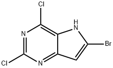6-Bromo-2,4-dichloro-5H-pyrrolo[3,2-d]pyrimidine Structure