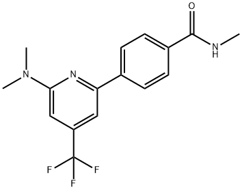 4-(6-Dimethylamino-4-trifluoromethyl-pyridin-2-yl)-N-methyl-benzamide Structure