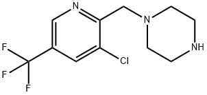1-(3-Chloro-5-trifluoromethyl-pyridin-2-ylmethyl)-piperazine Structure