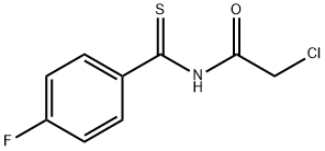 2-Chloro-N-(4-fluorobenzenecarbothioyl)acetamide 구조식 이미지