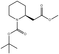 Methyl N-Boc-2-piperidineacetate Structure