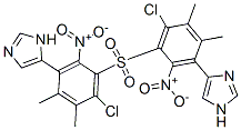 1-methyl-4-nitro-5-imidazolyl-2-chloro-6-methylphenyl sulfone Structure