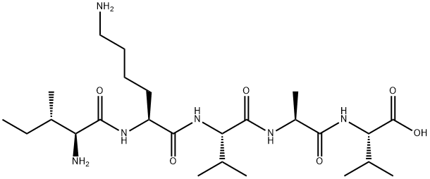 isoleucyl-lysyl-valyl-alanyl-valine Structure