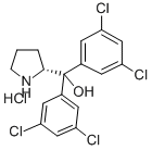 (R)-A,A-BIS(3,5-DICHLOROPHENYL)-2-PYRROLIDINEMETHANOL HYDROCHLORIDE Structure