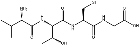 H-VAL-THR-CYS-GLY-OH Structure