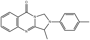 2,3-Dihydro-3-methyl-2-(4-methylphenyl)imidazo[5,1-b]quinazolin-9(1H)-one Structure