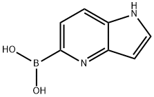 보론산,B-1H-피롤로[3,2-b]피리딘-5-일- 구조식 이미지