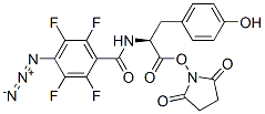 succinimidyl N-(4-azido-2,3,5,6-tetrafluorobenzoyl)tyrosinate Structure