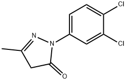 2-(3,4-dichlorophenyl)-2,4-dihydro-5-methyl-3H-pyrazol-3-one 구조식 이미지