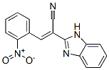 (Z)-2-(1H-benzoimidazol-2-yl)-3-(2-nitrophenyl)prop-2-enenitrile 구조식 이미지