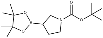 1-Boc-pyrrolidine-3-boronic acid pinacol ester Structure