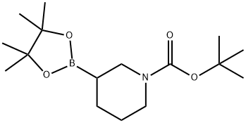 tert-butyl 3-(4,4,5,5-tetraMethyl-1,3,2-dioxaborolan-2-yl)piperidine-1-carboxylate 구조식 이미지