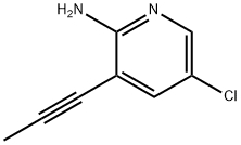 2-PyridinaMine, 5-chloro-3-(1-propyn-1-yl)- 구조식 이미지