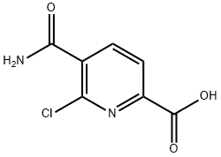 5-carbaMoyl-6-chloropicolinic acid Structure