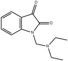 1H-Indole-2,3-dione, 1-(diethylamino)methyl- Structure
