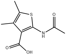 2-ACETYLAMINO-4,5-DIMETHYL-THIOPHENE-3-CARBOXYLIC ACID Structure