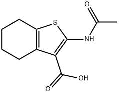 2-ACETYLAMINO-4,5,6,7-TETRAHYDRO-BENZO[B]THIOPHENE-3-CARBOXYLIC ACID Structure