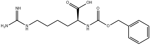 (R)-2-(benzyloxycarbonylaMino)-6-guanidinohexanoic acid Structure