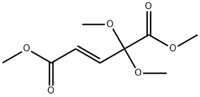 (E)-4,4-Dimethoxy-2-pentenedioic acid dimethyl ester Structure