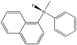 (S)-메틸플루오로(1-나프틸)페닐실란 구조식 이미지