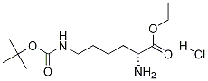 (R)-에틸2-아미노-6-((tert-부톡시카르보닐)아미노)헥사노에이트염산염 구조식 이미지