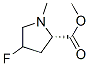 Proline, 4-fluoro-1-methyl-, methyl ester, L- (8CI) Structure