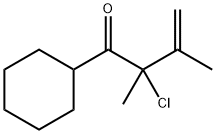 3-Buten-1-one, 2-chloro-1-cyclohexyl-2,3-dimethyl- (9CI) 구조식 이미지