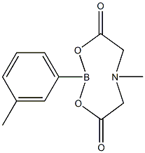 6-Methyl-2-(3-methylphenyl)-1,3,6,2-dioxazaborocane-4,8-dione 구조식 이미지