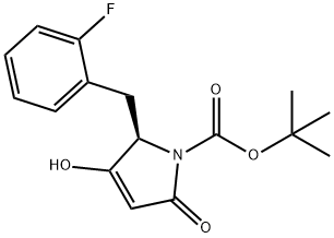 (S)-2-(2-플루오로-벤질)-3,5-디옥소-피롤리딘-1-카르복실산tert-부틸에스테르 구조식 이미지