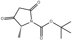 (R)-2-Methyl-3,5-dioxo-pyrrolidine-1-carboxylic acid tert-butyl ester Structure