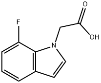 (7-Fluoro-indol-1-yl)-acetic acid Structure