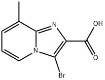 3-BroMo-8-Methyl-iMidazo[1,2-a]pyridine-2-carboxylic acid Structure