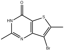 7-BroMo-2,6-diMethyl-3H-thieno[3,2-d]pyriMidin-4-one Structure