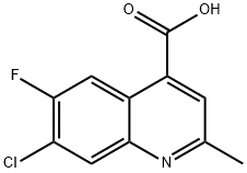 7-Chloro-6-fluoro-2-Methyl-quinoline-4-carboxylic acid Structure