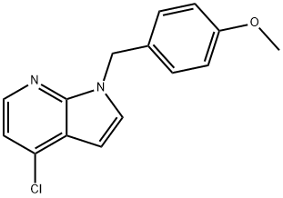 4-chloro-1-(4-methoxybenzyl)-1H-pyrrolo[2,3-b]pyridine Structure