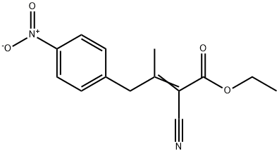 2-Cyano-3-Methyl-4-(4-nitro-phenyl) -but-2-enoic acid ethyl ester Structure
