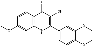 2-(3,4-DiMethoxyphenyl)-3-hydroxy-7-Methoxy-quinolin-4(1H)-one Structure