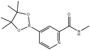 N-Methyl-4-(4,4,5,5-tetraMethyl-1,3,2-dioxaborolan-2-yl)pyridin-2-carboxaMide Structure