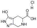 3-Hydroxy-4,5,6,7-tetrahydro-2H-pyrazolo[3,4-c]pyridin-5-carboxylic acid HCl Structure
