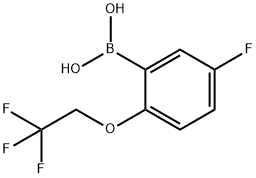 5-Fluoro-2-(trifluoroethoxy)phenylboronicacid Structure