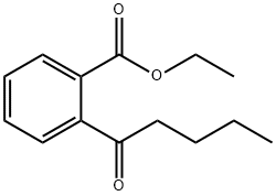 ethyl 2-pentanoylbenzoate Structure