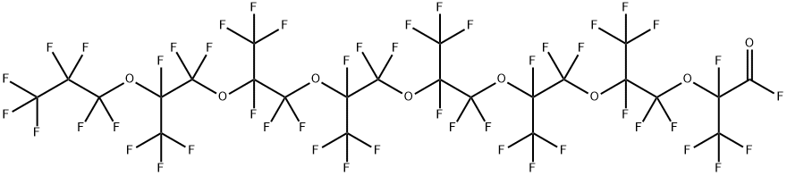 2,4,4,5,7,7,8,10,10,11,13,13,14,16,16,17,19,19,20,22,22,23,23,24,24,24-Hexacosafluoro-2,5,8,11,14,17,20-heptakis(trifluoromethyl)-3,6,9,12,15,18,21-heptaoxatetracosanoic acid fluoride Structure