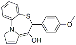 6-(4-methoxyphenyl)pyrrolo(2,1-d)(1,5)benzothiazepin-7(6H)-ol 구조식 이미지
