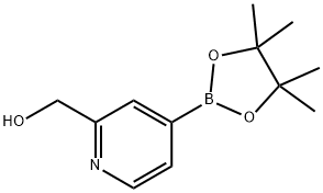 2-하이드록시메틸피리딘-4-보론산피나콜에스테르 구조식 이미지