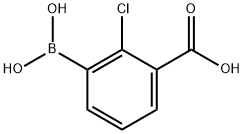 3-Borono-2-chlorobenzoic acid Structure